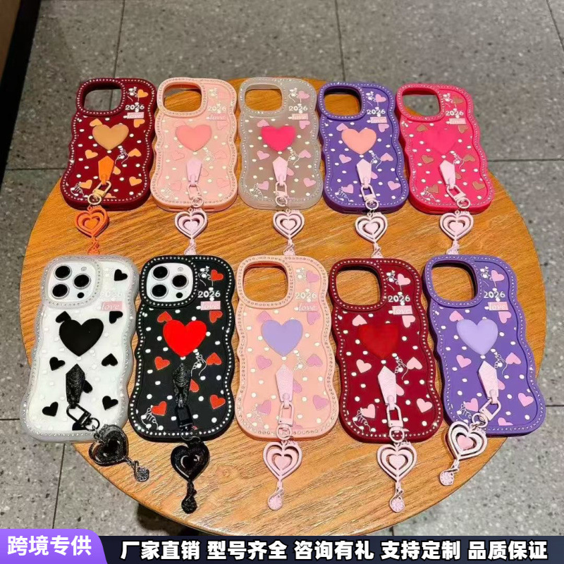 Wave-Patterned Apple Iphone17Air Bowknot Trendy Brand Chanel-Style 17Promax Phone Case Mirror Soft Case Wave-Patterned Apple Iphone17Air Bowknot Trendy Brand Chanel-Style 17Promax Phone Case Mirror Soft Case