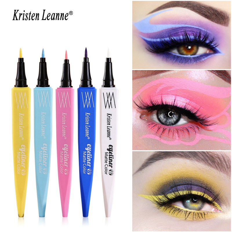 KRISTEN LEANNE Explosiv Matt Fast Dry Color Eyeliner Pencil Set Performance Makeup Set_voghion.com