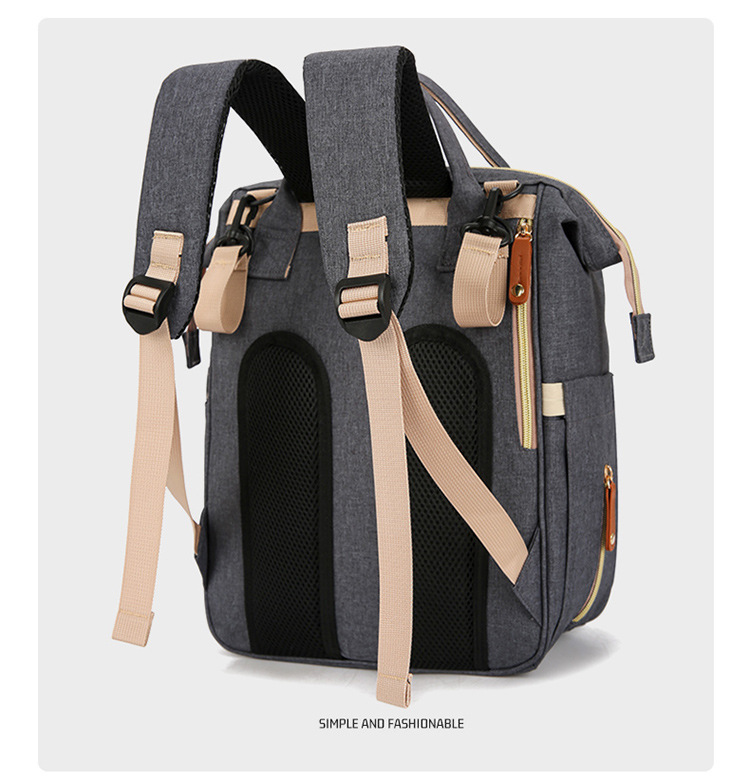 Mummy Bag Dry and wet separation hanging baby stroller, lightweight and fashionable for going out, baby milk storage bag, multi-functional bed bag undefined