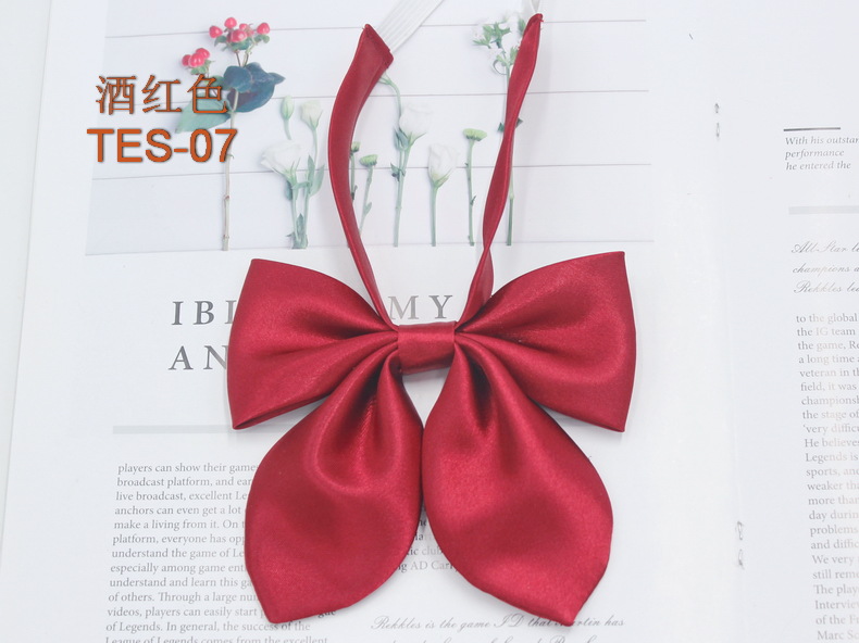 Pajarita de oreja de conejo de color sólido con lazo intermitente femenino nuevo estilo coreano estilo universitario jk uniforme pajarita accesorios de traje de marinera