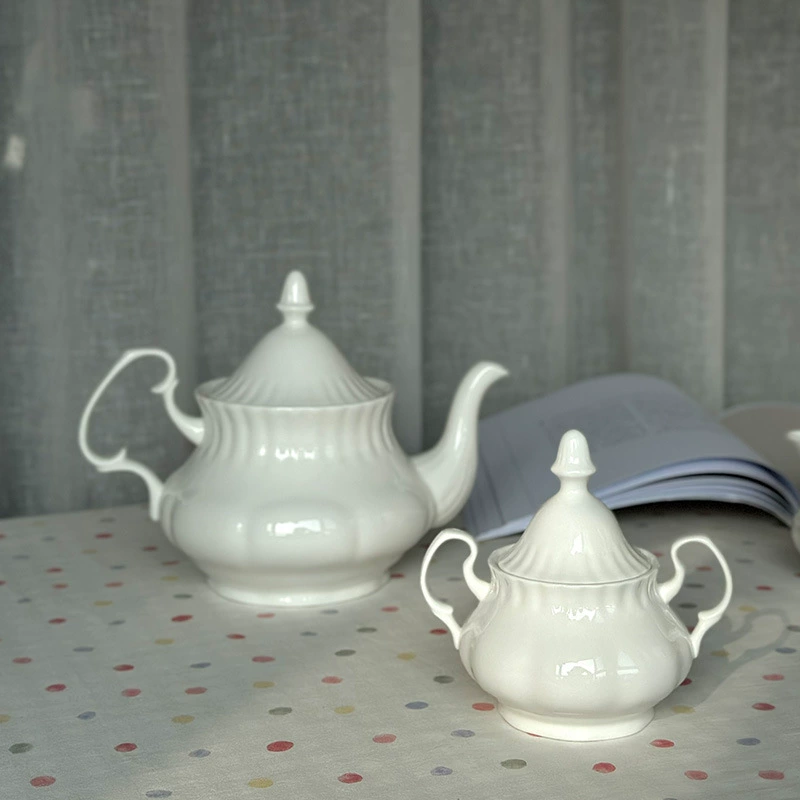 Retro ceramic coffee pot, capacious teapot