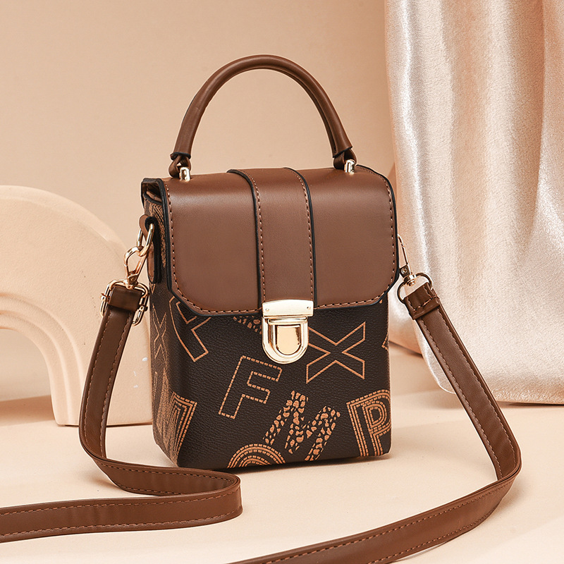 2024 nuevo bolso de mujer minibag bolso de teléfono móvil de moda simple bolso de mensajero de hombro impreso de mujer bags