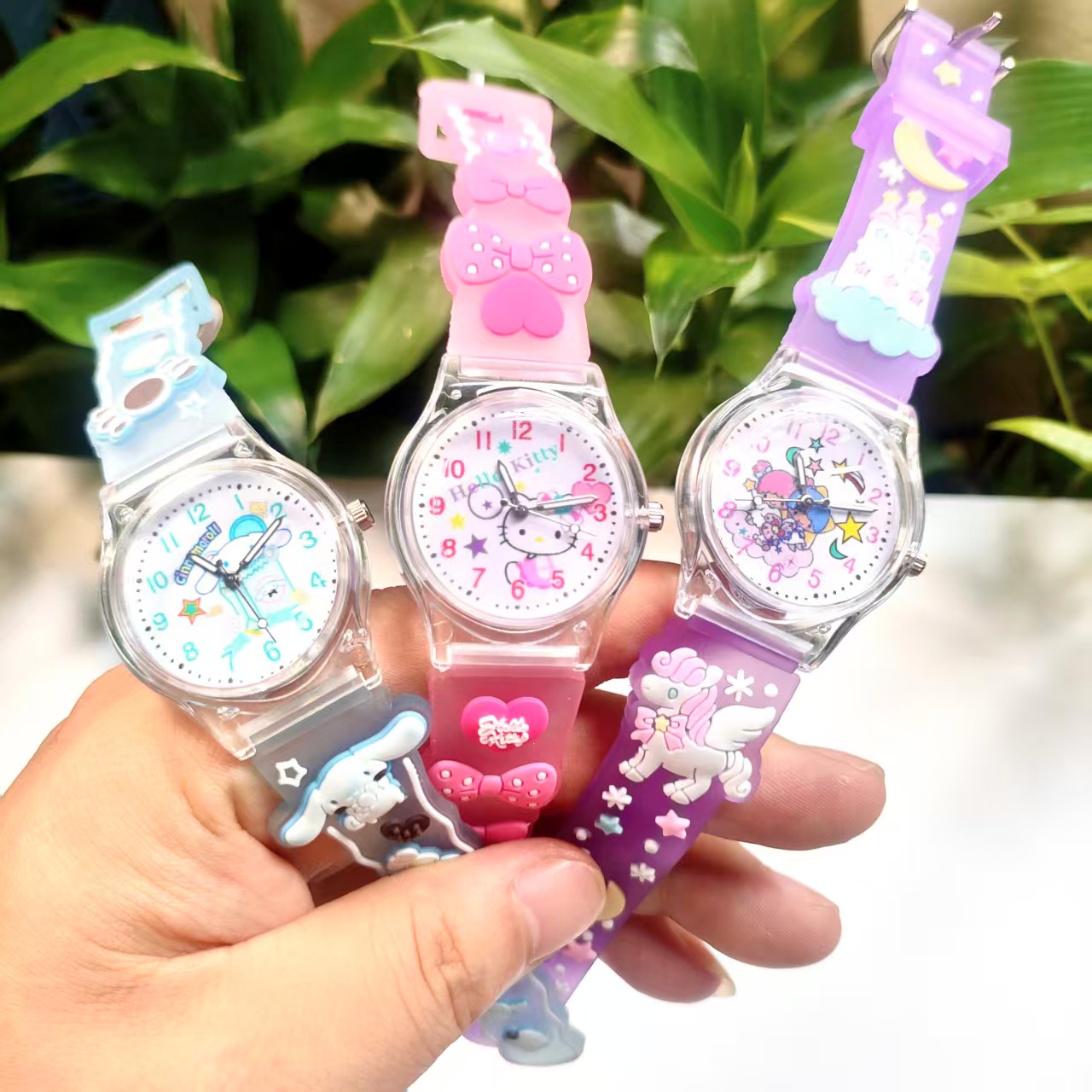 2025 New Sweet Student Watches Cute Boys and Girls Watches Quartz Watches Cartoon Girls Children's Watches Wholesale