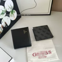 Guess новый кошелек, мужской короткий модный кошелек с несколькими слотами для карт, молодежный мягкий кошелек на молнии, горизонтальный кошелек с держателем для билетов