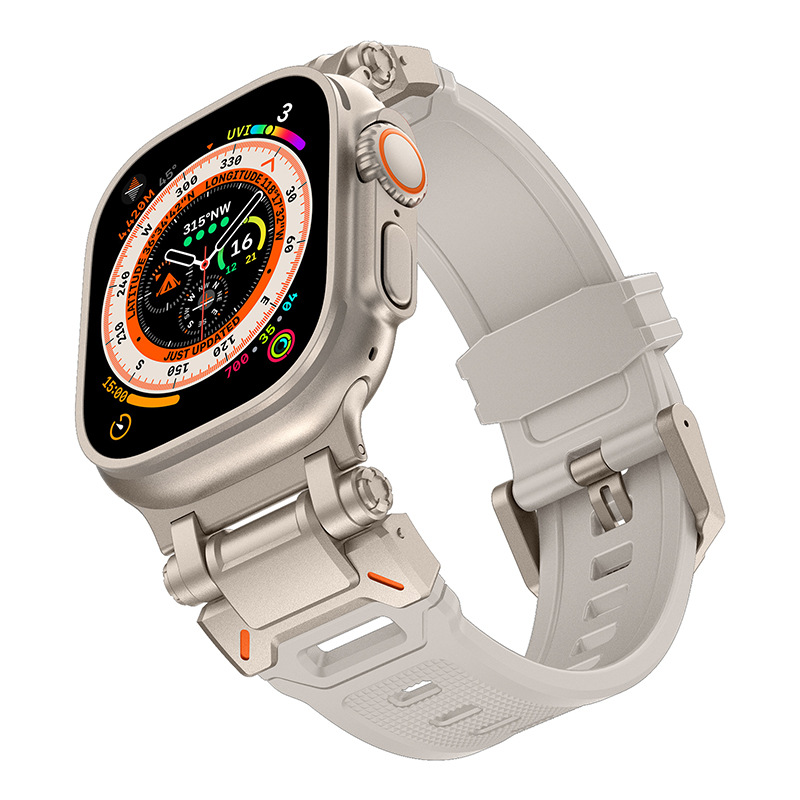 Adecuado para Apple Watch Correa iwatch ultra2/s9876se aleación de titanio conector TPU Correa hombres y mujeres nuevo