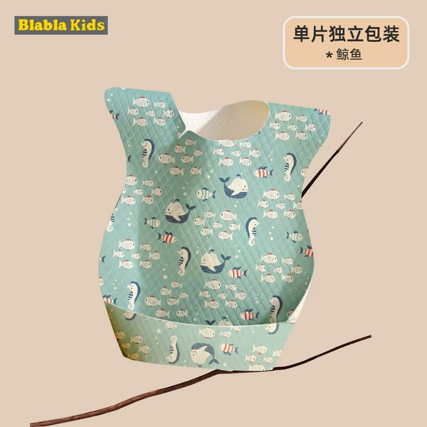 Disposable Bib: Whale Independence Packing+10 Package Pack