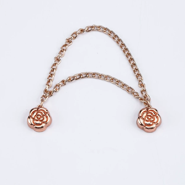 Rose gold flower-shaped magnetic buckle