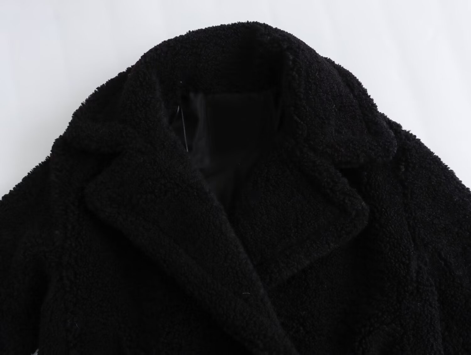 Kadın giyim 2024 sonbahar/kış yeni sokak modası polar uzun ceket ceket_voghion.com