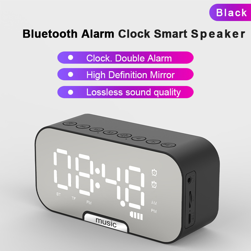 Reloj espejo Bluetooth con radio FM: regalo transfronterizo de primera calidad.