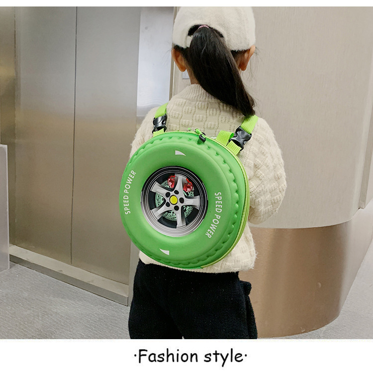 2022 Spring New stylish and high-quality tire bag, Korean style simple and fashionable casual handbag, crossbody children's schoolbag undefined