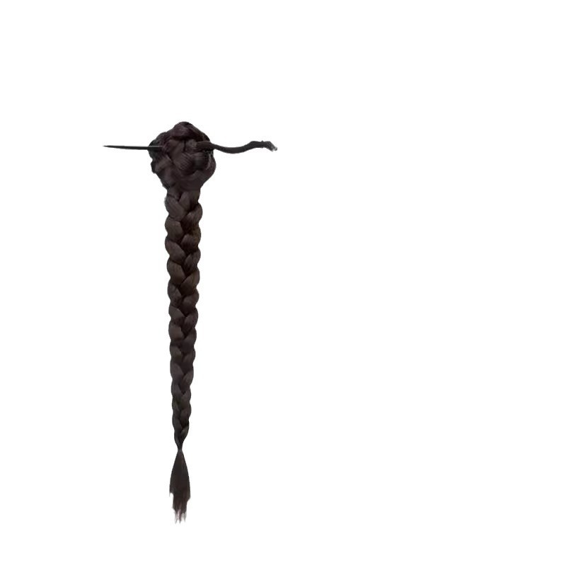 Coleta de Caballo Alta con Pinza Estilo Chino de Fibra de Alta Temperatura