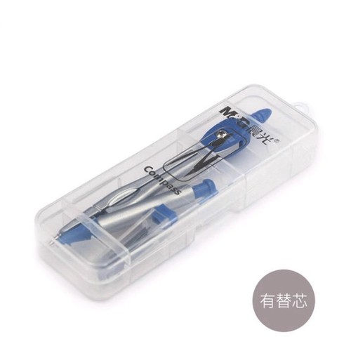 Chenguang ACS90805 aluminum alloy metal compass set student learning drawing circle tool with 0.7 lead core