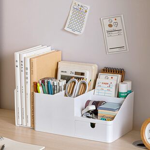 Extending book Folder desktop storage box Student dormitory desk of stationery organizes artifact pen holder desk