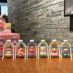 蜡笔小新荡秋千系列盲盒手办潮玩公仔治愈解压桌面摆件玩偶女礼物