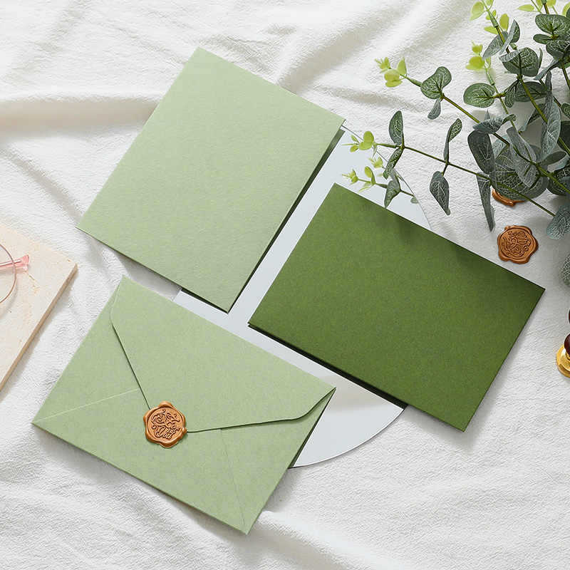 Nuevo aguacate verde oliva verde pequeño fresco Sen departamento de literatura y arte boda engrosado Día de la Madre Día de San Valentín 520 sobre