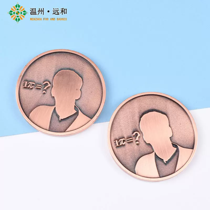 金属纪念币制定 周年庆典双面合金纪念币收藏景区景点金银游戏币