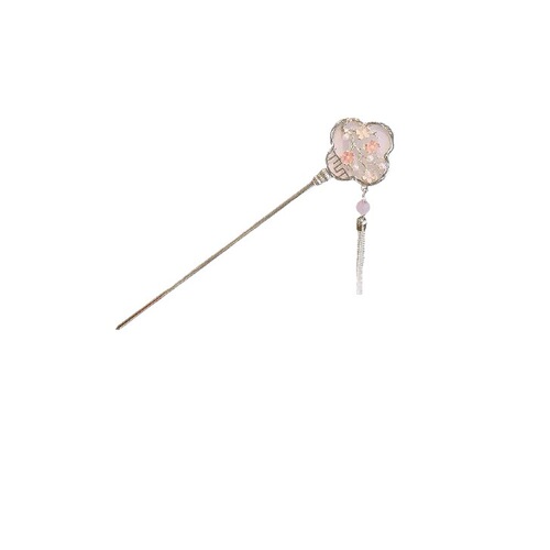Simple modern new Chinese style plum blossom hairpin high-end updo hairpin tassel hairpin ancient style Hanfu cheongsam hairpin headdress