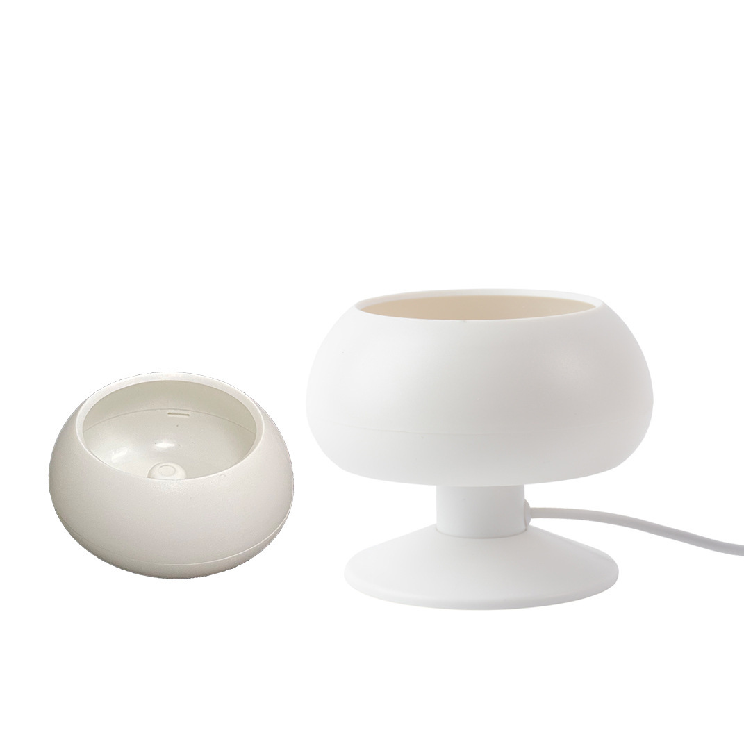 Tazo blanco con fondo blanco + tazón pequeño