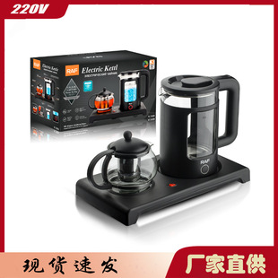 Cross-Border European Tea Set Electric Kettle 1.8L+0.6L Insulated Electric Kettle Tea Set Tray