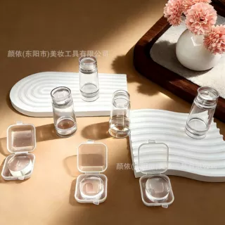 新款批发美甲转印章透明印花印章套装盒法式美甲硅胶印章美妆工具