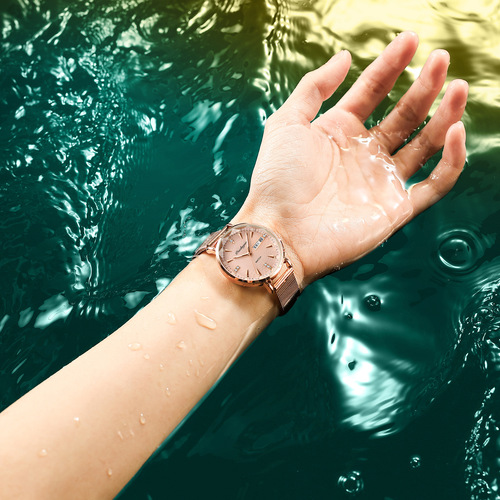 New style women's watch fashionable waterproof luminous dual calendar fully automatic mechanical ladies watch student quartz drop shipping