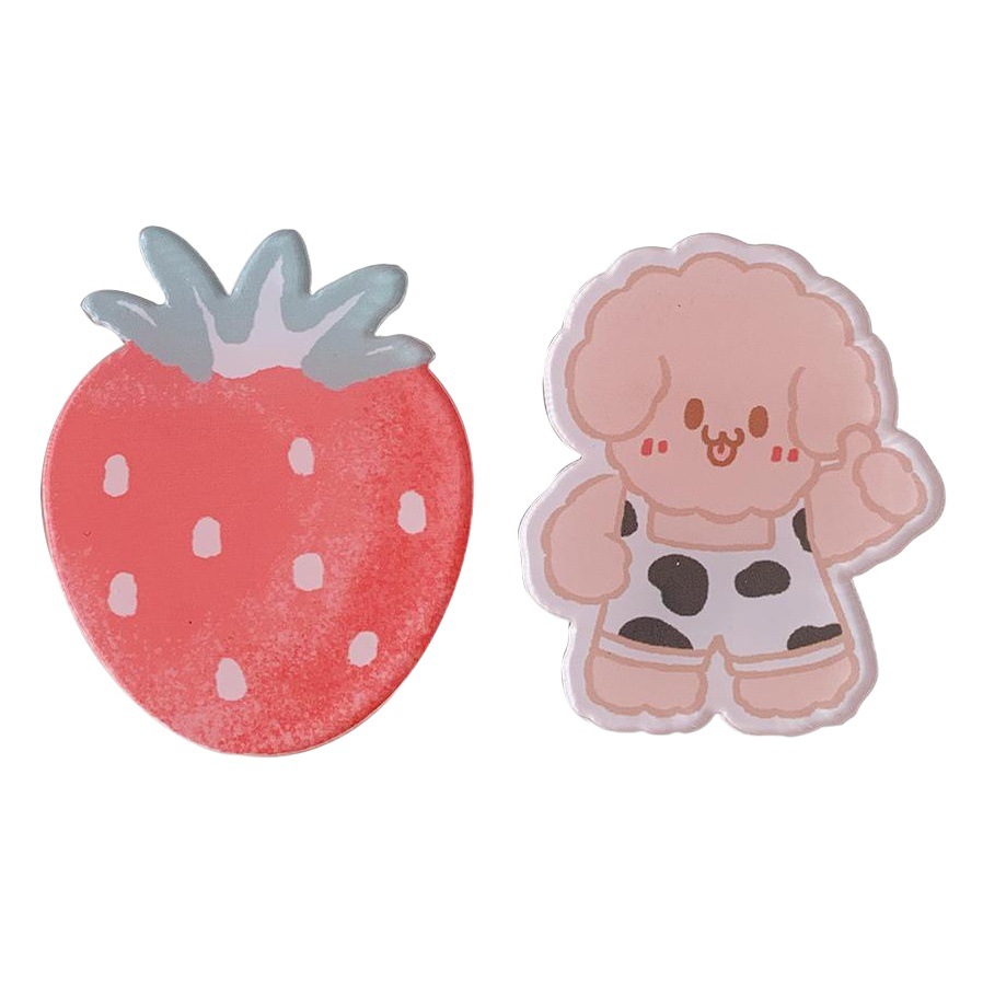 INS moda lindo japonés creativo de dibujos animados broche de acrílico accesorios chica ropa bolsa colgante insignia PIN