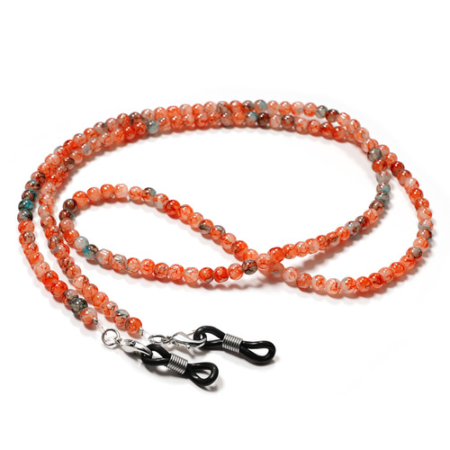 Beaded glasses hanging chain to prevent glasses from falling off rope lanyard beaded glasses chain (crystal pattern beads)