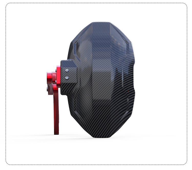 Suitable for Mavericks N1S Fender Electric Vehicle Modification Accessories Nqi/Ngt Carbon Fiber Pattern Rear Fender Rear Shield Straight up