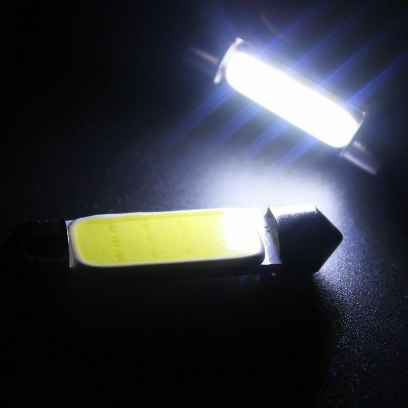 Luz de lectura de automóviles de doble punta lámpara de techo luz trasera de automóvil luz de matrícula interior 12V C5W luz blanca 41MM
