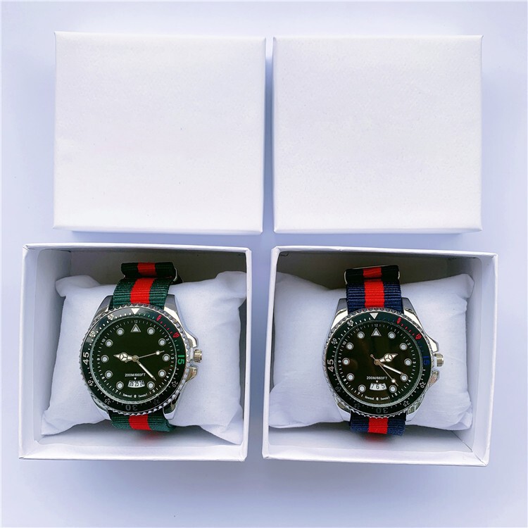 2019 New Fashion Casual Men's and Women's Watches with Fabric Straps, Waterproof, Calendar, Popular on Aliexpress, Large Dial