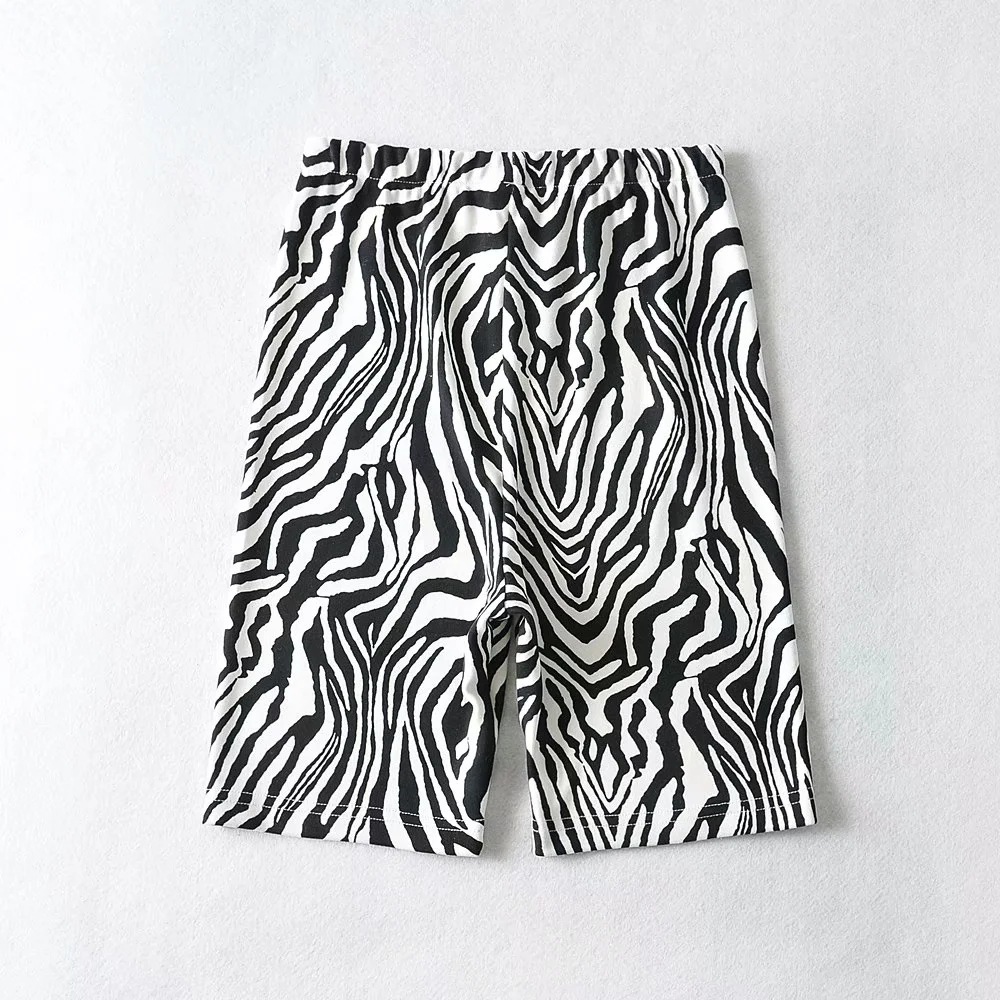 Zebra print cycling shorts NSAC31310