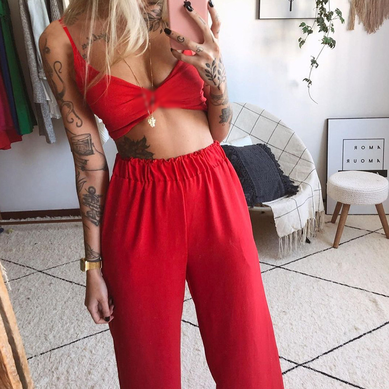 Daily Street Women's Sexy Printing 4-way Stretch Fabric Polyester Printing Backless Pants Sets Pants Sets display picture 23