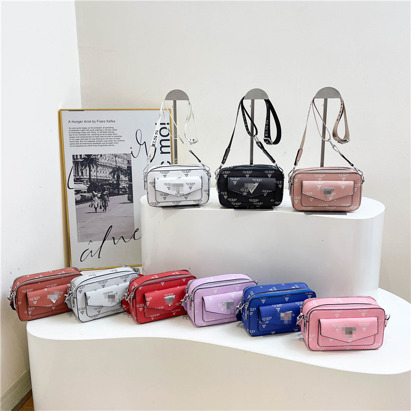 Bolso de cámara transfronterizo nuevo bolso cuadrado pequeño con estampado de letras de moda europea y americana de gran capacidad bolso diagonal de moda de nicho Bags