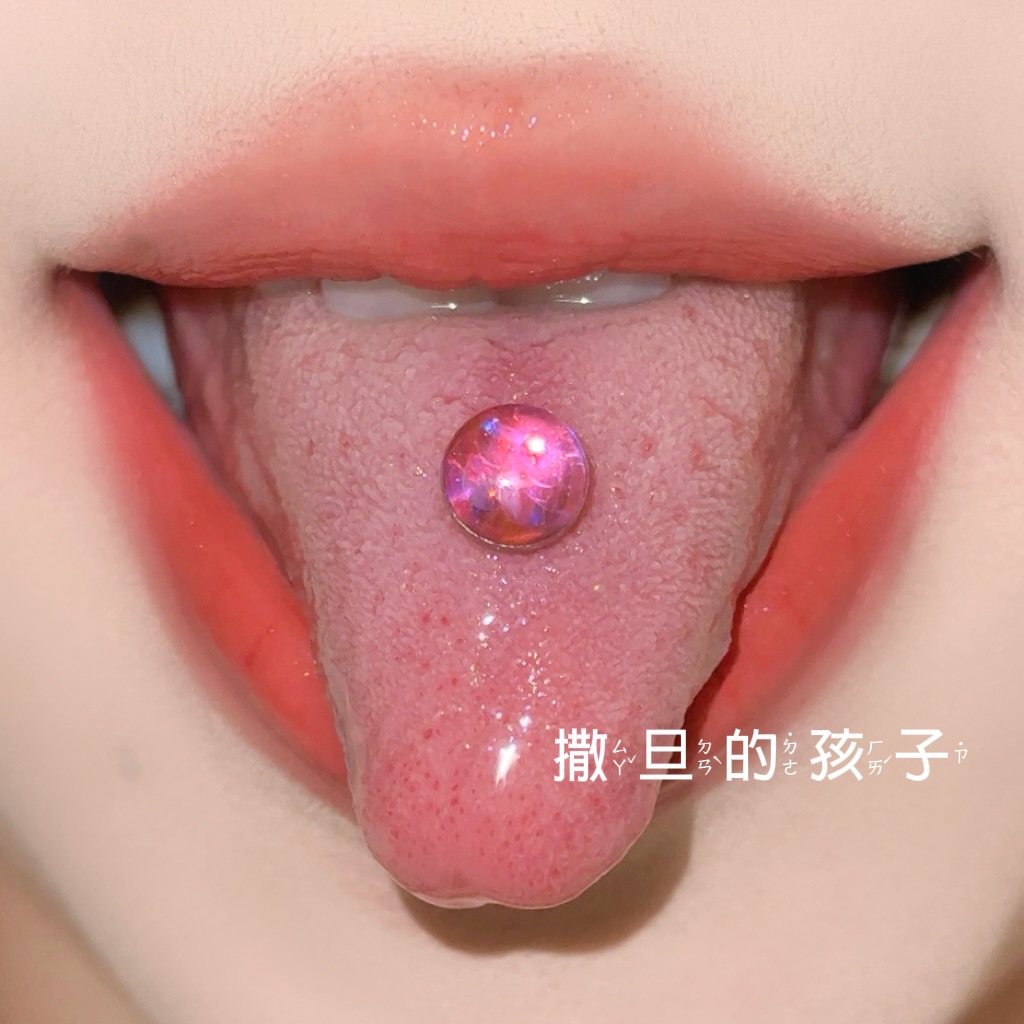 Labret stud lip piercing jewelry styling detail