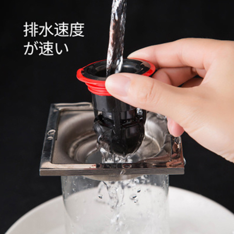 Desagüe en el piso del inodoro núcleo interno desodorante de baño de silicona núcleo de drenaje en el piso de alcantarillado Pantalla de filtro a prueba de insectos cubierta de drenaje en el piso