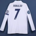 1617 real madrid home printed no. 7 ronaldo + champions league badge