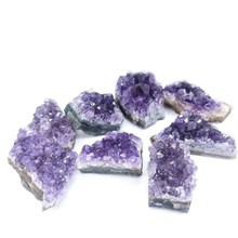 厂家批发天然紫水晶簇晶洞碎片乌拉圭紫晶牙矿物标本水晶摆件