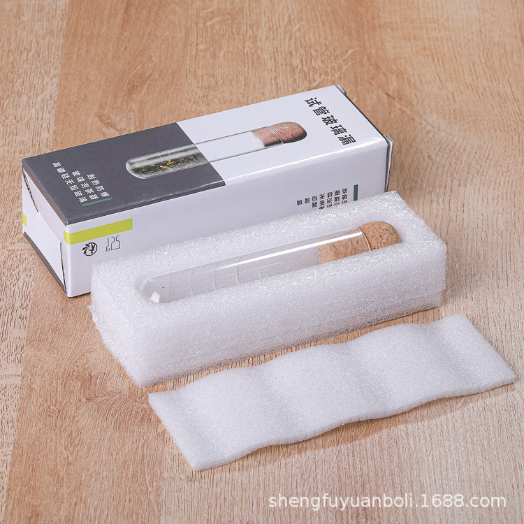 Nueva venta al por mayor de té de vidrio transparente de fugas de té rojo Filtro de té accesorios borosilicato resistente al calor tubo de ensayo de vidrio fabricante de té