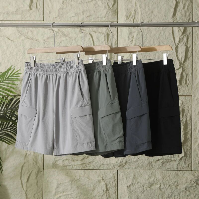 Affordable Alternative to Professional Outdoor Men's Summer Casual Shorts, Workwear Cycling Thin Quick-Dry Sports Mid-Length Shorts, Five-Point Pants