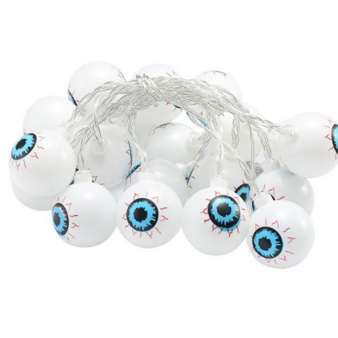 Cruz-frontera especial de Halloween LED Cadena de luz cráneo calabaza murciélago fantasma ojo fiesta ambiente decorativo luces