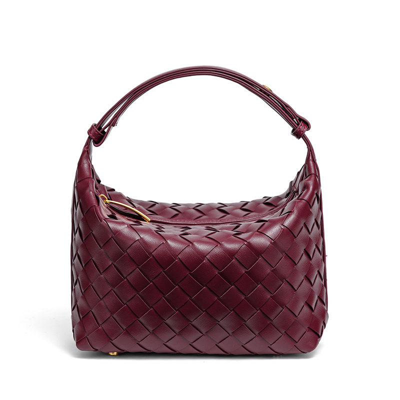 Cross-Border Niche Design Handbags for Women, Versatile, Fresh and Textured Single Shoulder Underarm Bags, Handwoven Bags