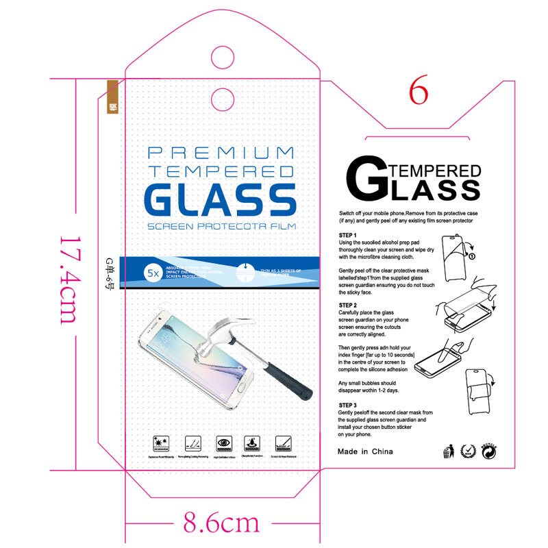 Tempered film packaging protective film packaging mobile phone film packaging tempered film 10-in-1 set envelope packaging box