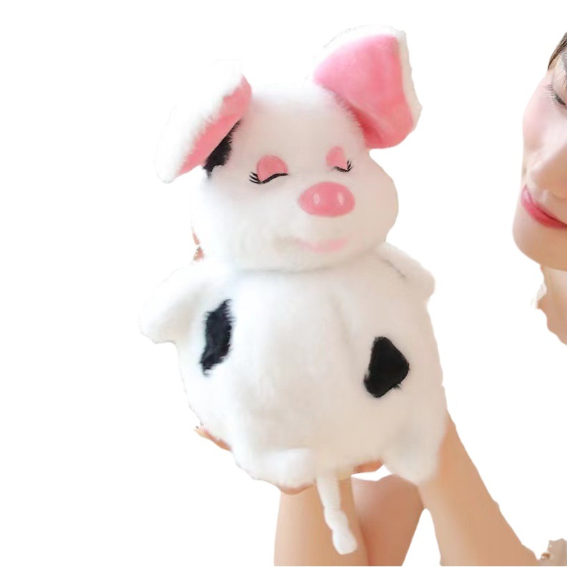 Tiktok mismo estilo gordo cerdo soñoliento cura lindo cerdo peluche juguete descompresión hablando cantando pidiendo misericordia por misericordia