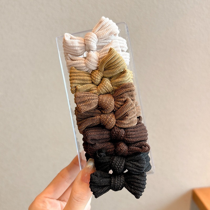 Juego de 10 piezas de cuerda de lazo de mariposa oscura