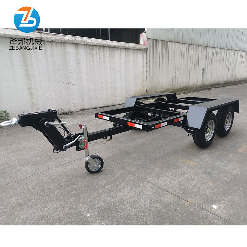 大吨位牵引运输转运拖车撞击刹拖车水泵发电机组移动拖车双轴四轮