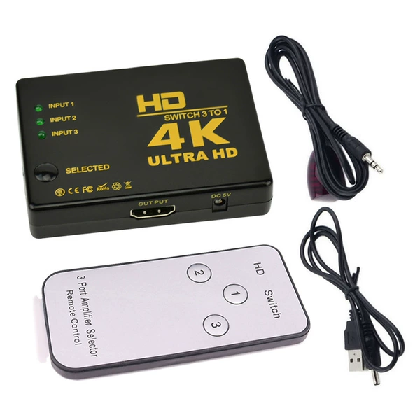 4K 30HZ host + remote control + infrared receiver + USB power cord