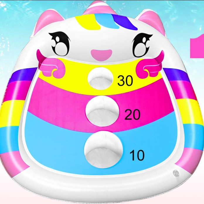 Custom Inflatable Unicorn Sandbag Board Game Kids Water Fun Party Inflatable Shark Throw Floating Board