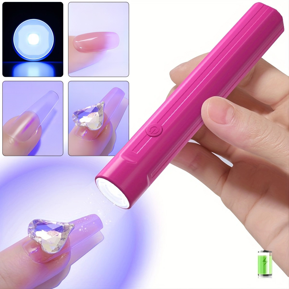 Lámpara de fototerapia de uñas de una palabra portátil plug-in de almacenamiento eléctrico pequeño pegamento de esmalte de uñas de secado rápido mini