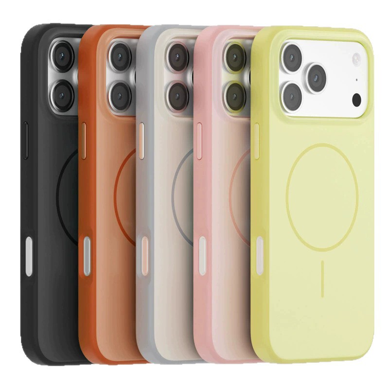 适用iPhone17ProMax手机壳炫雅肤感磨砂细圈磁吸苹果16全包保护套|undefined