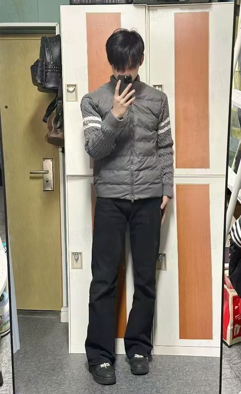 蒙口拉链拼接袖轻便开衬羽绒服Padded Corduroy down vest Padded|undefined